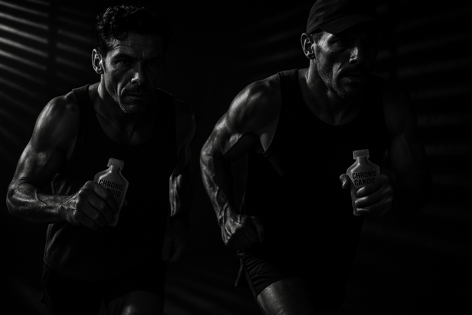 Athletes running with Chronic Cardio energy gels